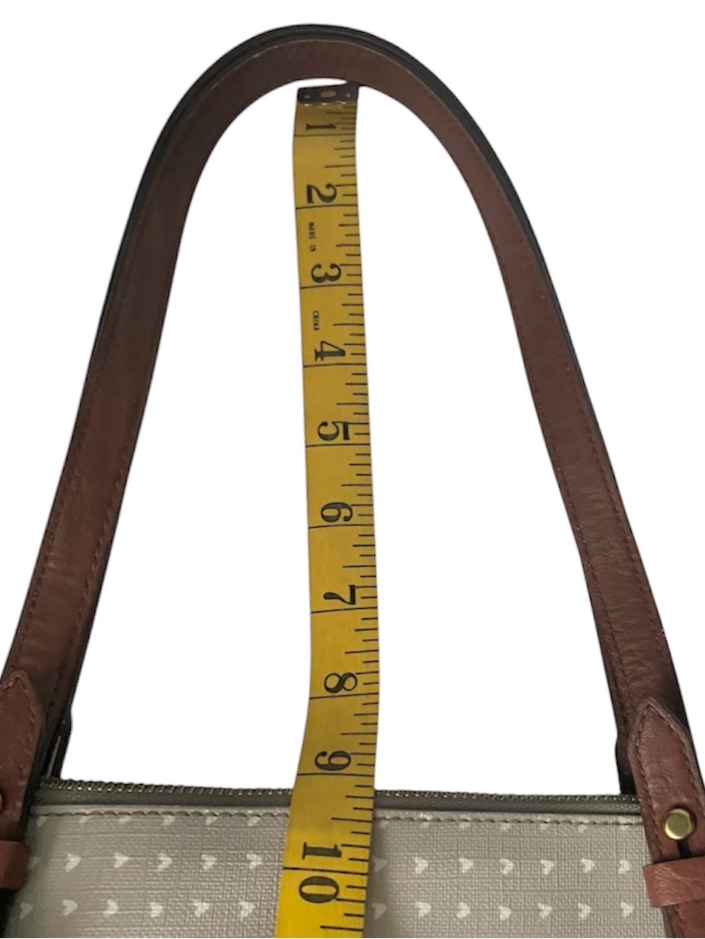 Fossil Rachel Tote Purse Women’s Faux Leather Handbag Large Shoulder Bag - Picture 6 of 11